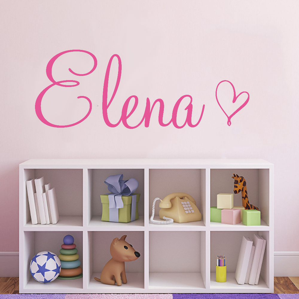 Baby Name Wall Art - Art Wall Decal Simple Custom Name