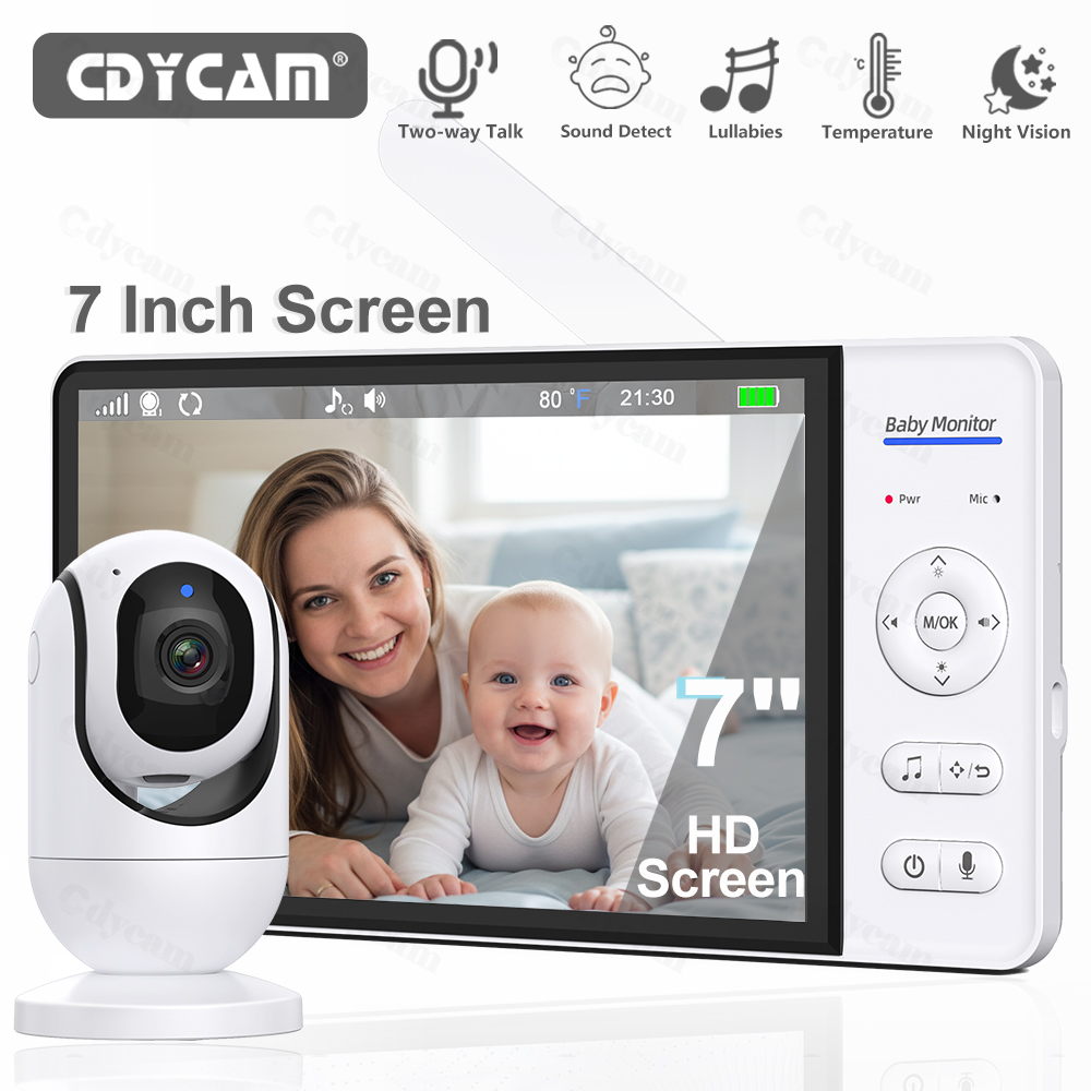 Wearable Baby Monitor - 7.0'' Video Baby Monitor 720P 5000mAh