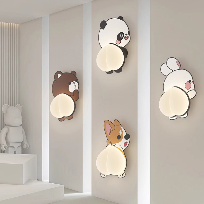 Baby Nursery Knobs - Children's Room Wall Lamps LED Cute