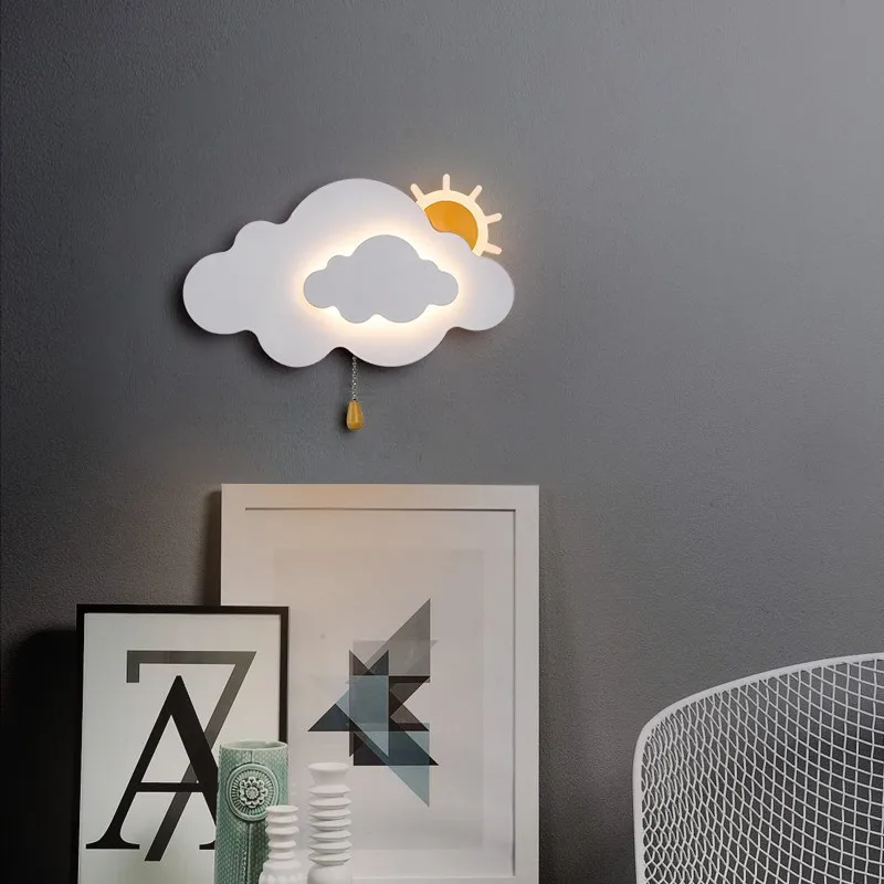 Baby Nursery Knobs - 2025 Cloud Wall Lamps Children's Room