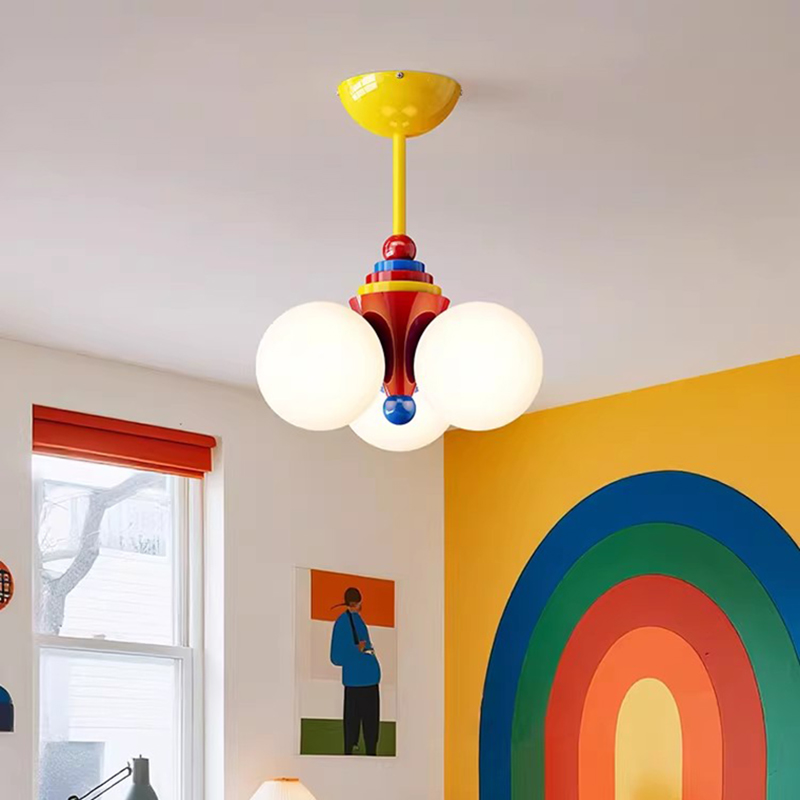 Baby Nursery Knobs - Children's Room Chandeliers Color Memphis Bubble