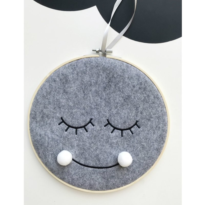 Baby Nursery Stores - Nordic Style Cute Felt Cloth Smiley