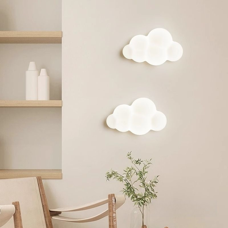 Baby Nursery Knobs - White Cloud Wall Lights Children's Room