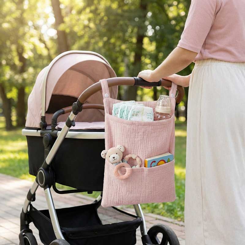 Baby Nursery Toy - Pure Cotton Baby Stroller Hanging Bag