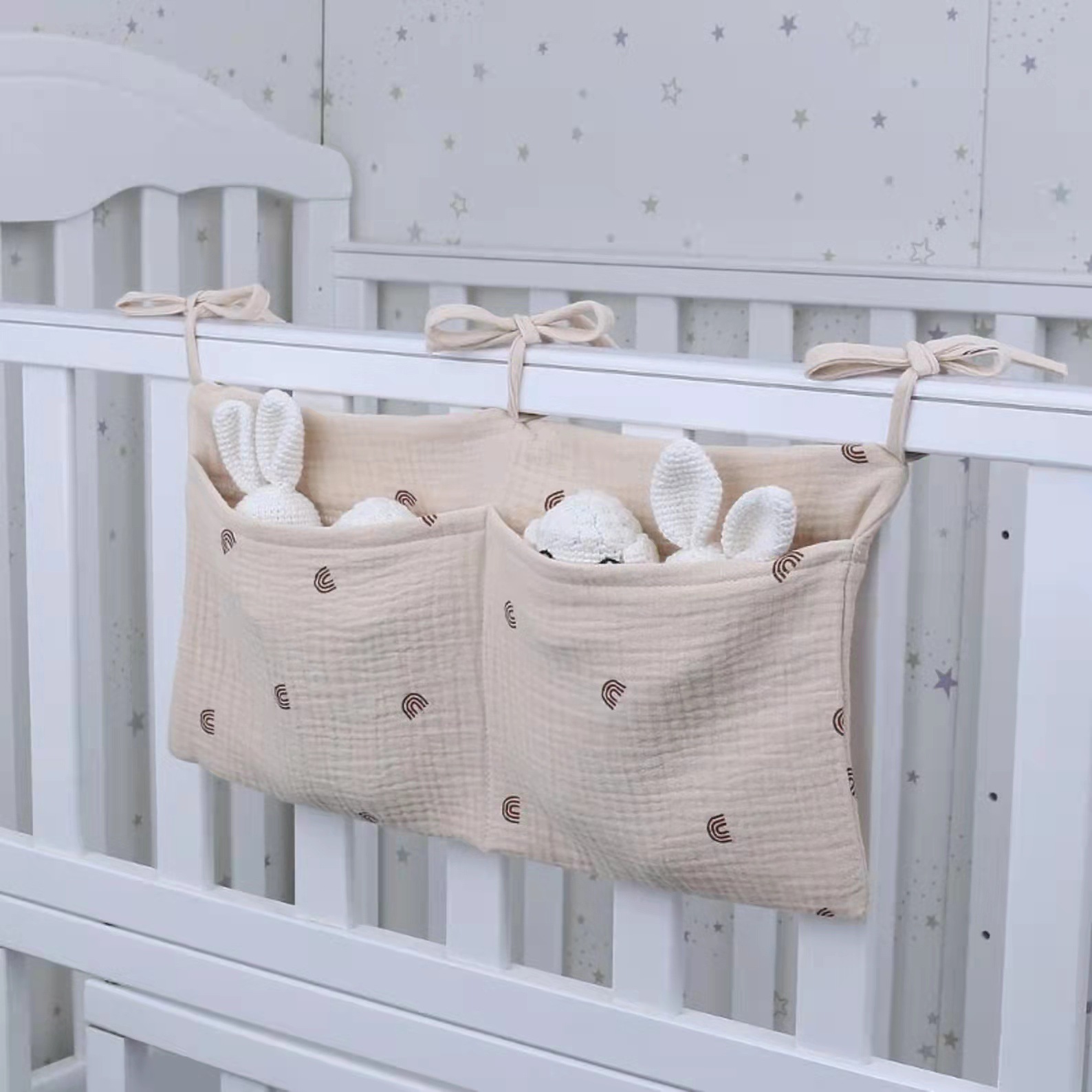 Baby Nursery Storage - Portable Baby Crib Storage Bag Nappy