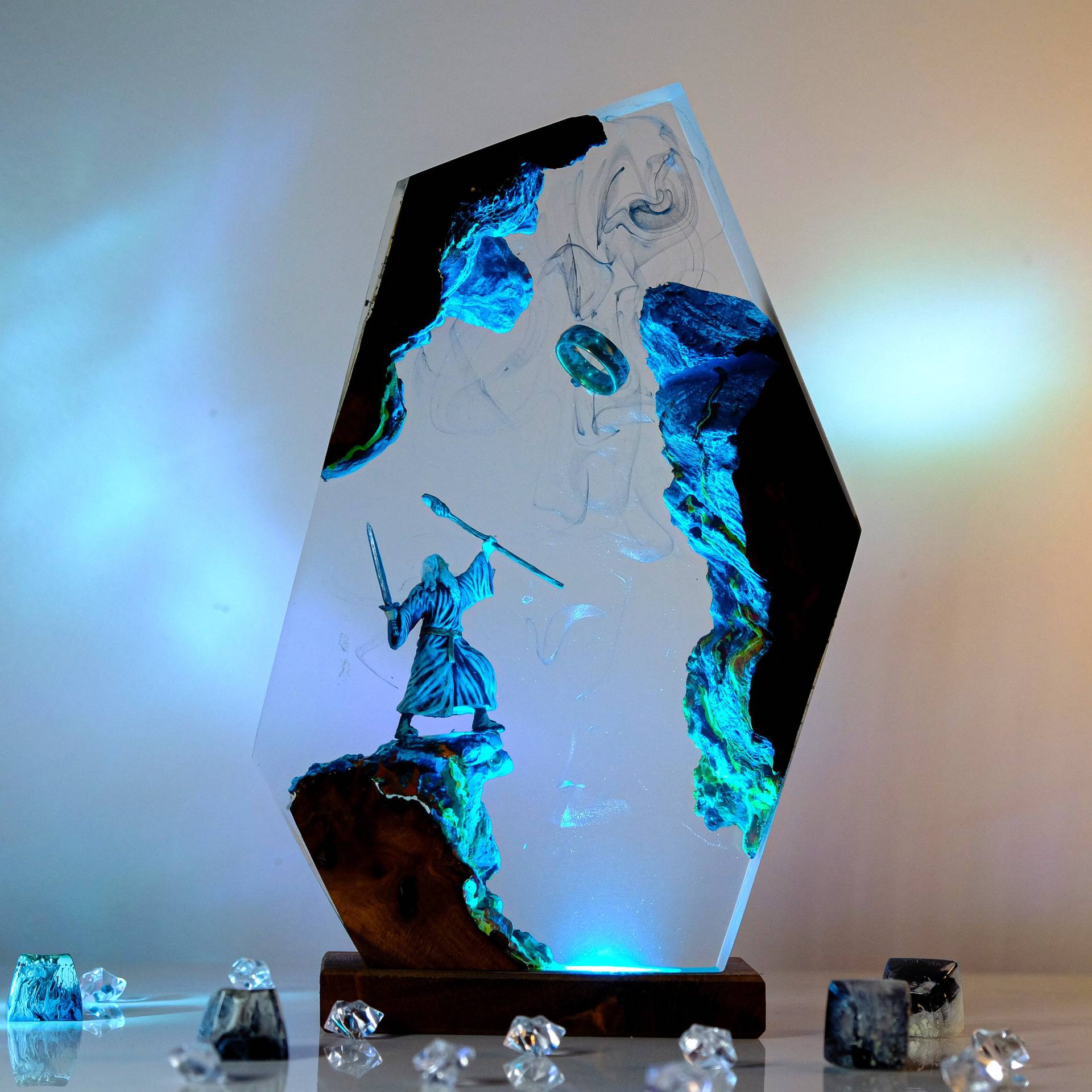 Baby Nursery Night Light - Movie Scence Figure Table Resin Lamp