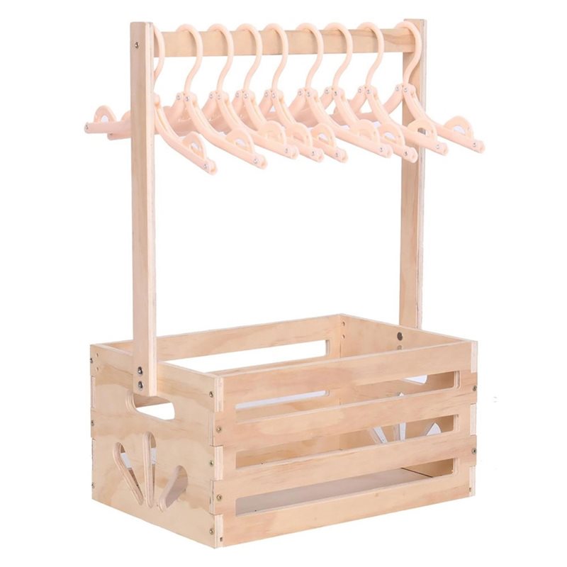 Baby Nursery Handles - Wooden Baby Shower Gift Basket With