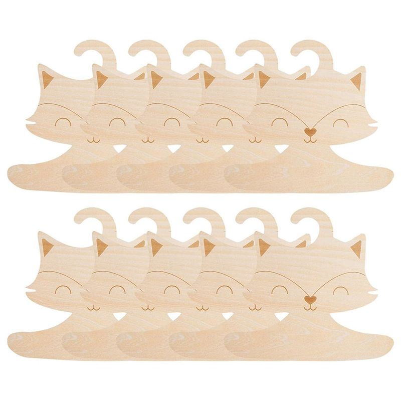Baby Nursery Hangers - ABWZ-Baby Clothes Hangers-Creative Wooden Baby Hangers