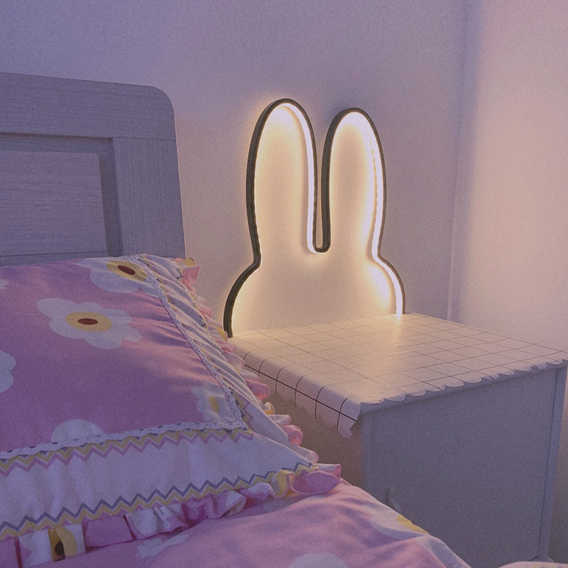 Baby Nursery Night Light - Cute Led Rabbit Wall Lights USB