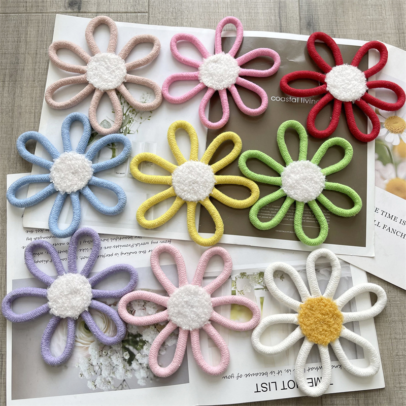 Baby Nursery Fabric - Cotton Rope Woven Daisy Flower Wall