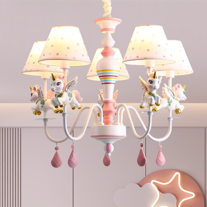Baby Nursery Knobs - Children's Room Chandeliers LED Princess Room