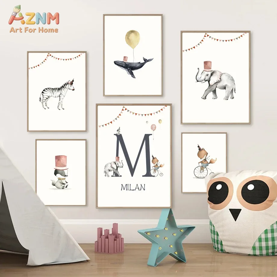 AZNM Frameless Canvas Poster W - огляд і ціна Baby Name Wall Art