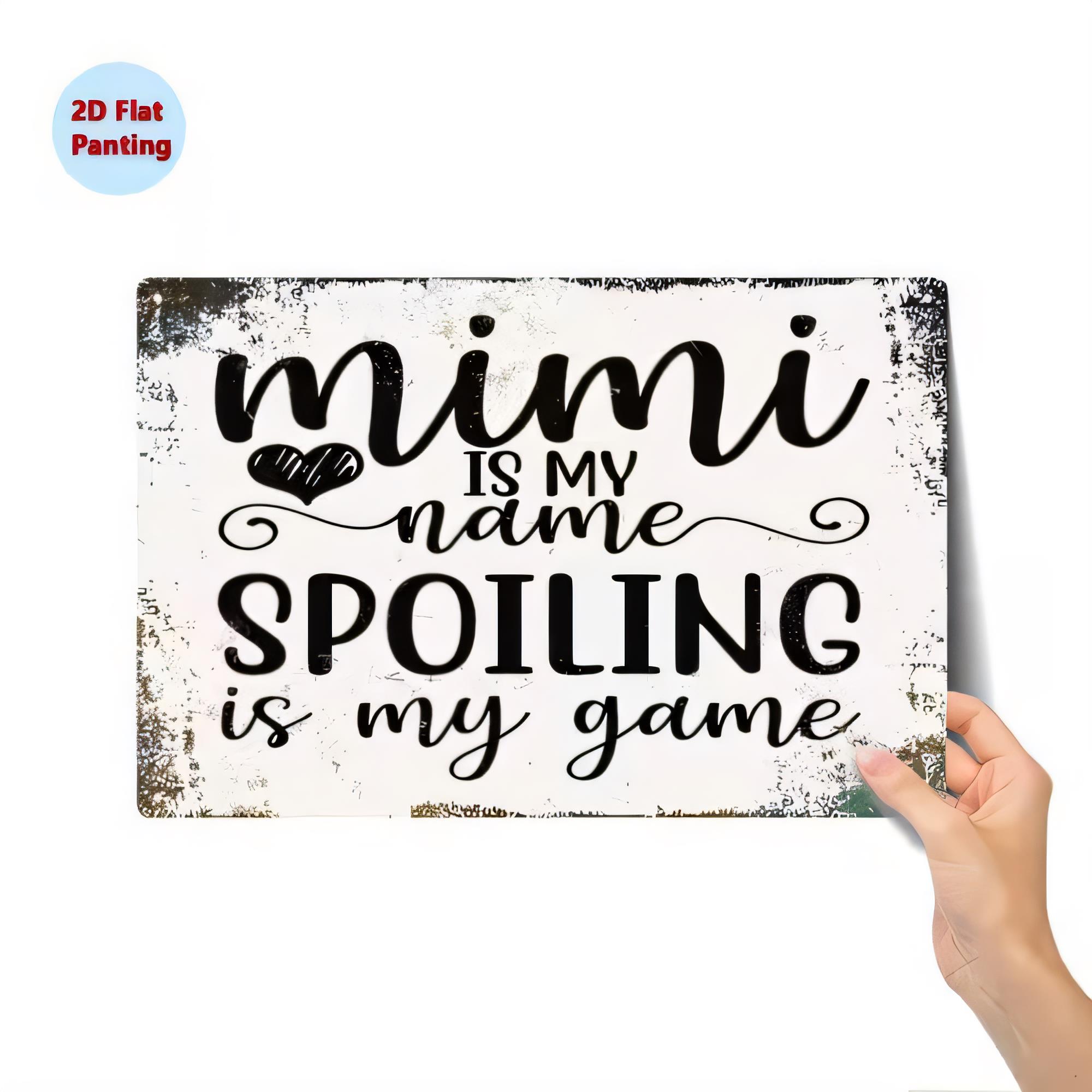 Tin Sign MIMI IS NAME Spoiling - огляд і ціна Baby Nursery Game