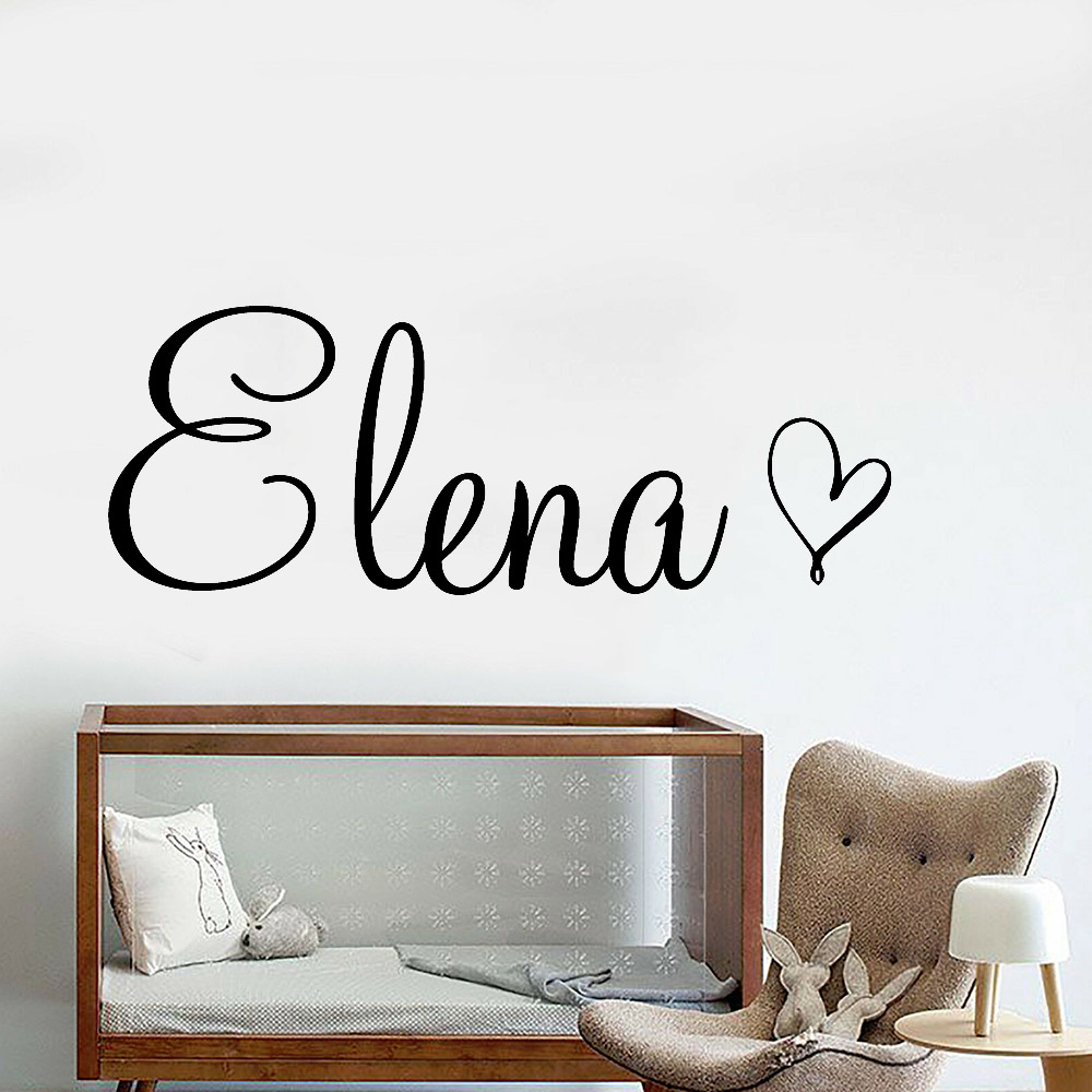 Art Wall Decal Simple Custom N - огляд і ціна Baby Name Wall Art