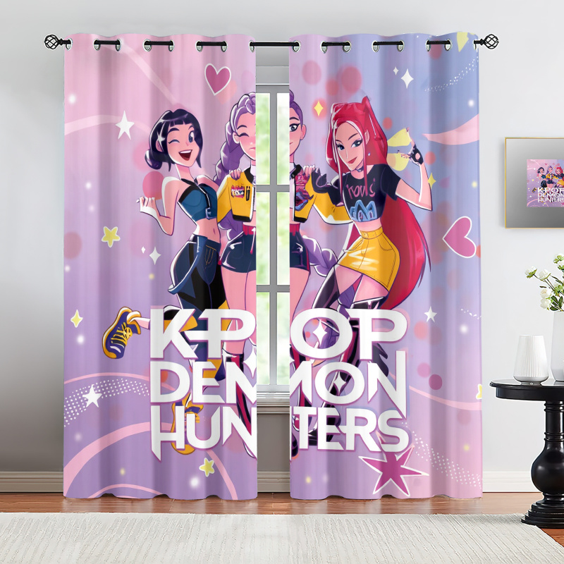 2pcs Hasbro Kpop Pink Purple B - огляд і ціна Blackout Curtain Nursery