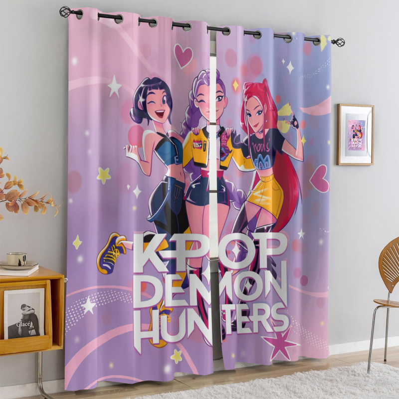 2pcs Hasbro Kpop Pink Purple B - огляд і ціна Blackout Curtain Nursery