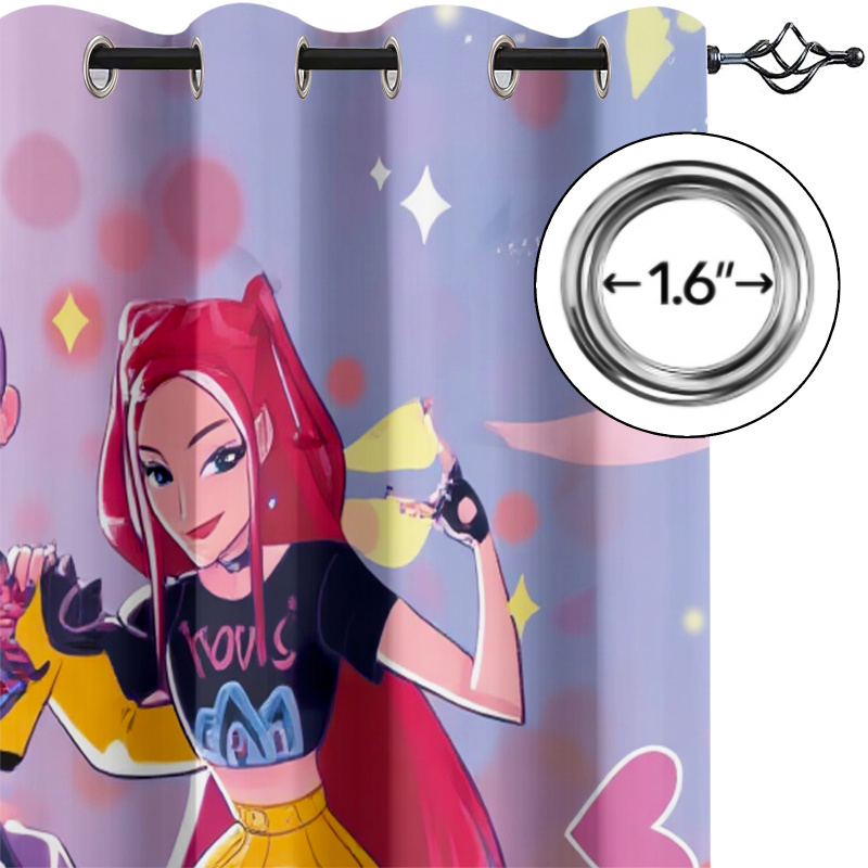 2pcs Hasbro Kpop Pink Purple B - огляд і ціна Blackout Curtain Nursery