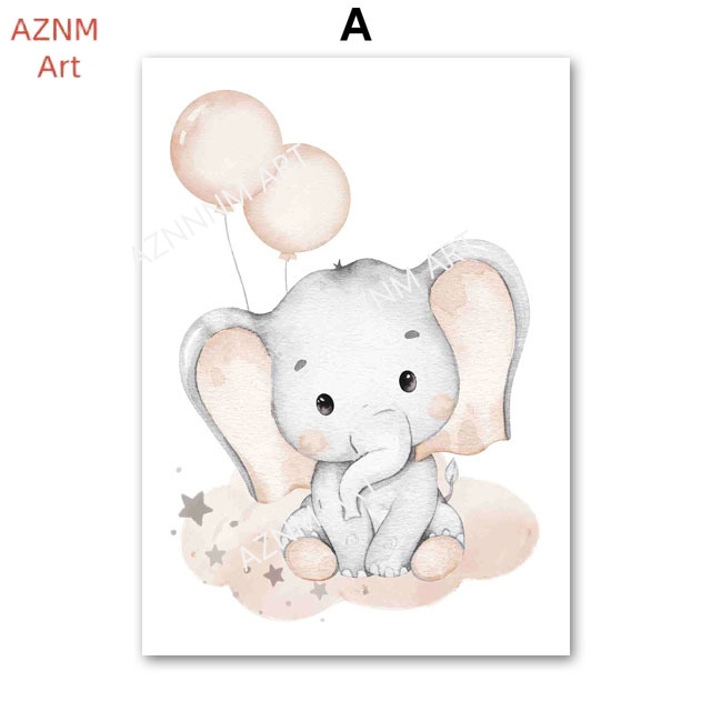 Elephant Balloon Rainbow Moon  - огляд і ціна Baby Nursery Fabric