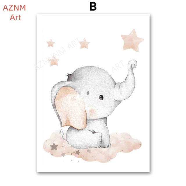 Elephant Balloon Rainbow Moon  - огляд і ціна Baby Nursery Fabric