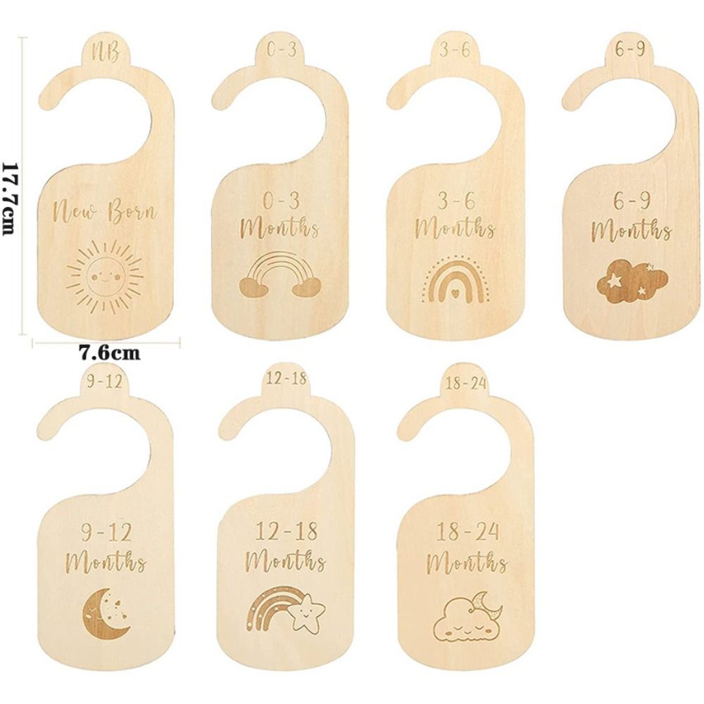 7/8Pcs Wood Baby Closet Divide - огляд і ціна Baby Nursery Labels
