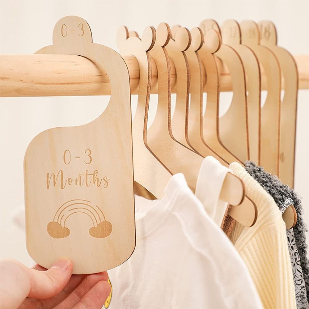 7/8Pcs Wood Baby Closet Divide - огляд і ціна Baby Nursery Labels