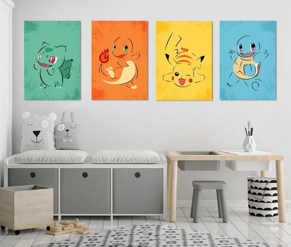 Cartoon Anime Poster Pokemon P - огляд і ціна Baby Nursery Hanging Decor