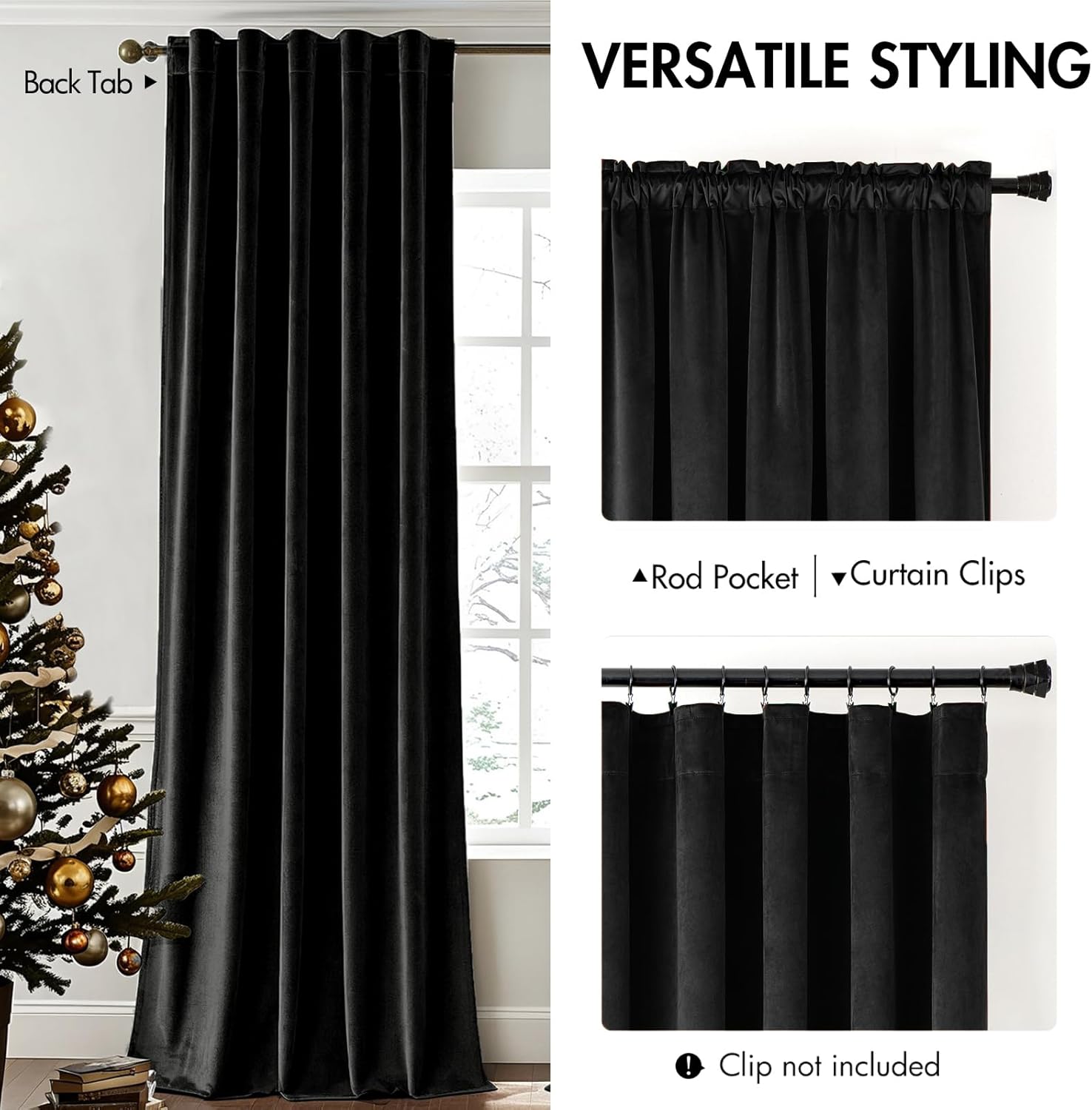 Black Velvet Curtains 96 Inche - огляд і ціна Blackout Curtain Nursery