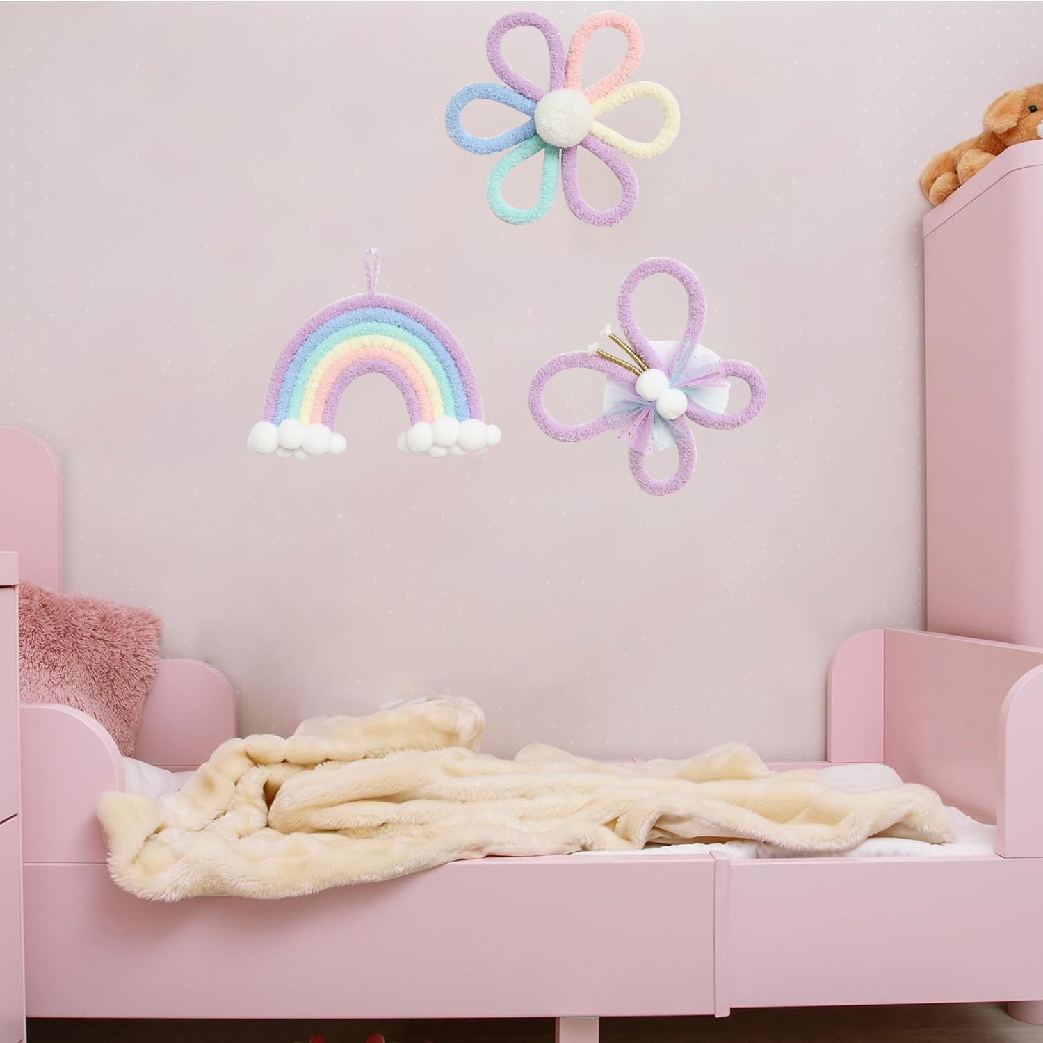 Nordic Rainbow Daisy Flower  B - огляд і ціна Baby Nursery Hanging Decor