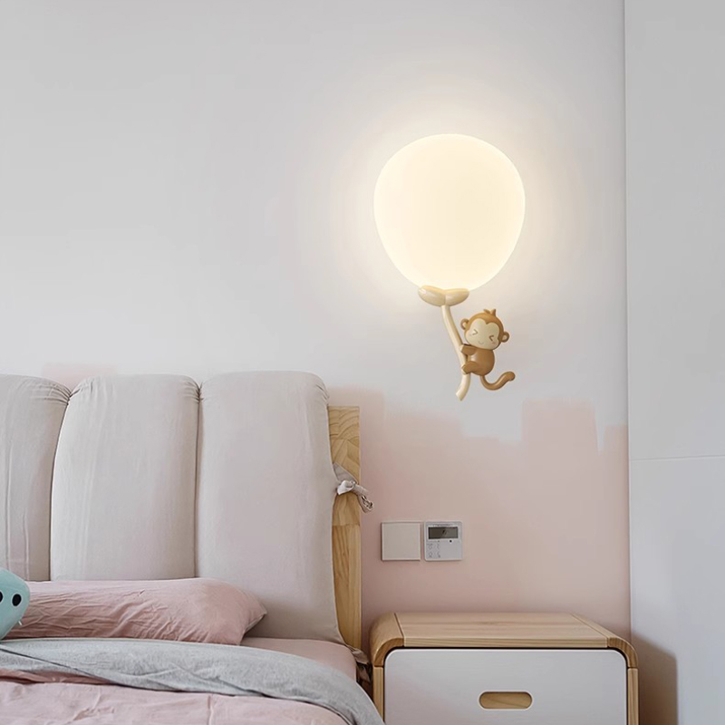 Cute Balloon Monkey Bear Lamp  - огляд і ціна Baby Nursery Knobs