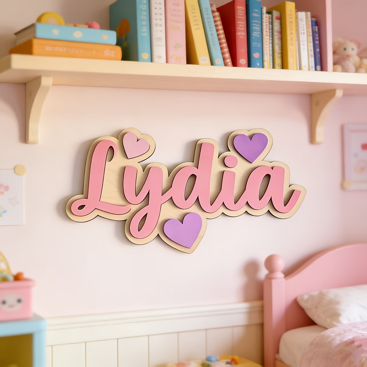 Personalized Gradient Heart Na - огляд і ціна Baby Nursery Toy