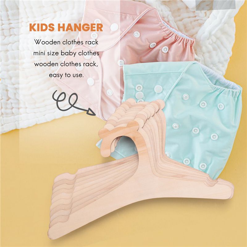 A04G-10 Pcs Wooden Hanger For  - огляд і ціна Baby Nursery Hangers