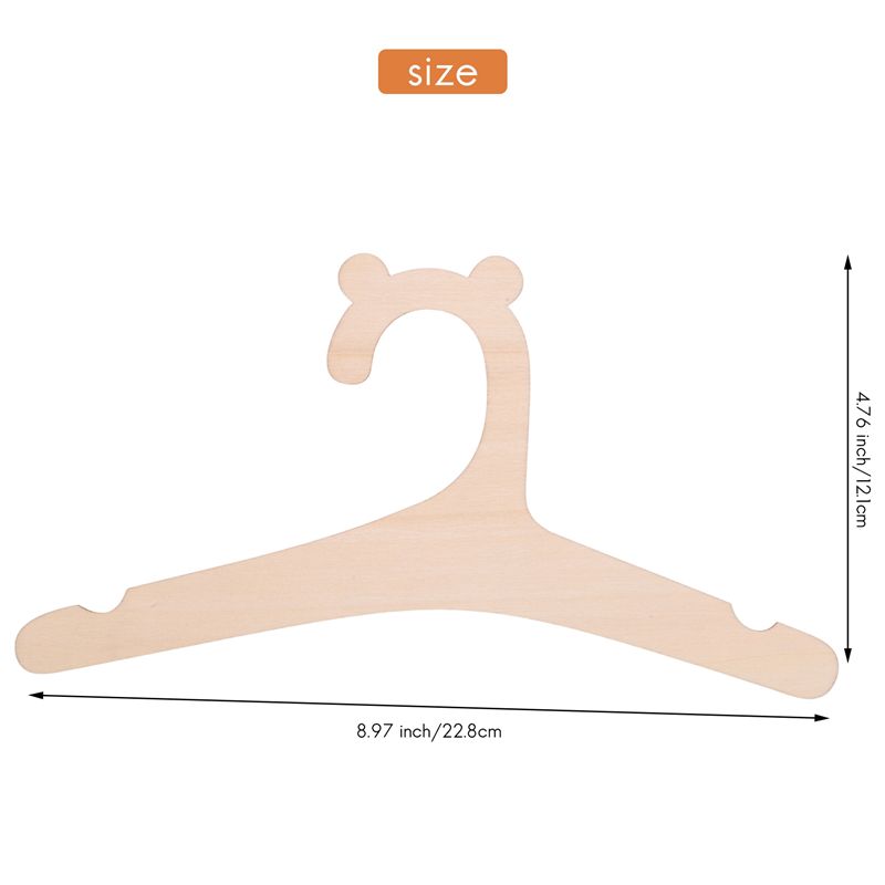 A04G-10 Pcs Wooden Hanger For  - огляд і ціна Baby Nursery Hangers