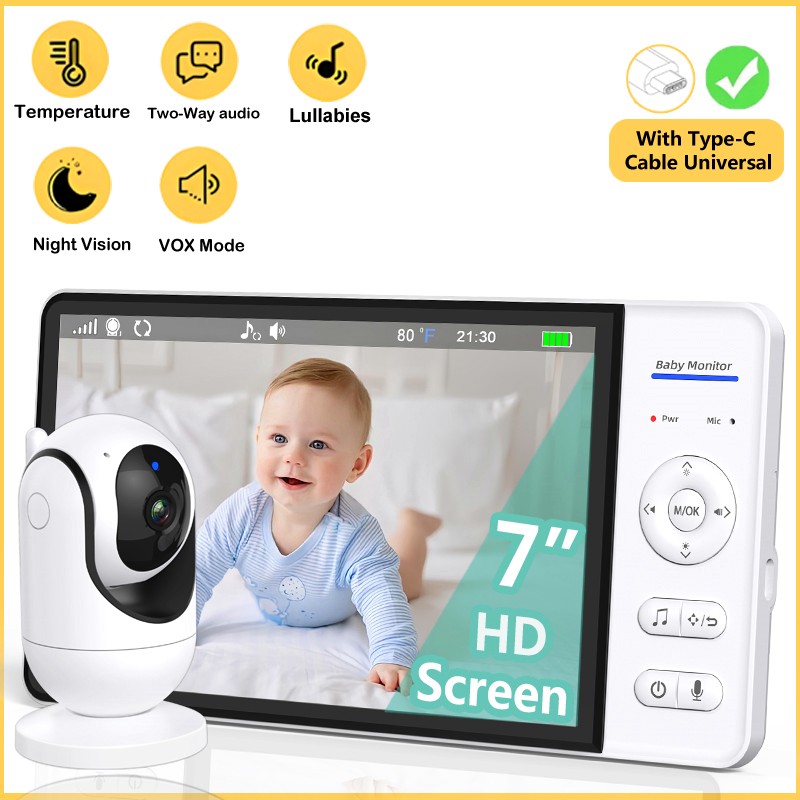 No WiFi 7 Inch Baby Monitor 2- - огляд і ціна Wearable Baby Monitor