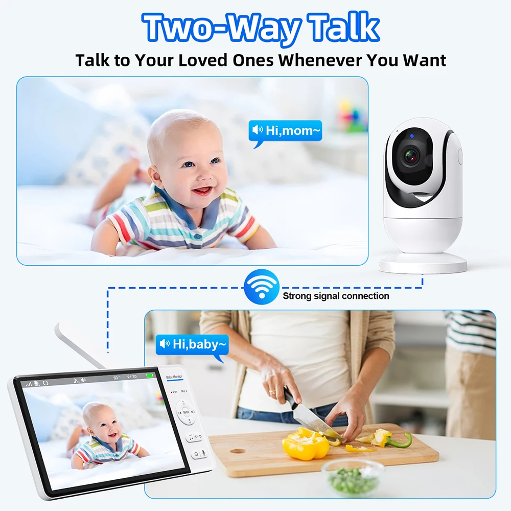 No WiFi 7 Inch Baby Monitor 2- - огляд і ціна Wearable Baby Monitor