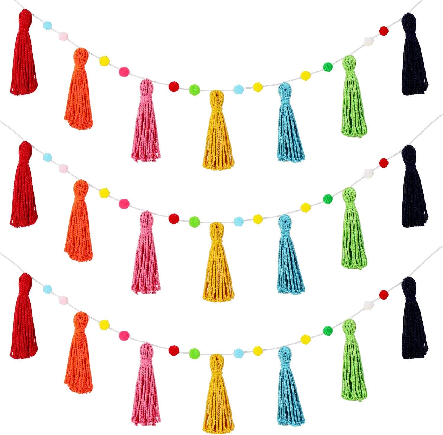 3 Pcs Colorful Rainbow Boho Ta - огляд і ціна Baby Nursery Fabric