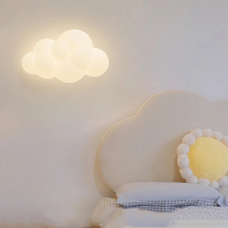 White Cloud Wall Lamps for Chi - огляд і ціна Baby Nursery Knobs