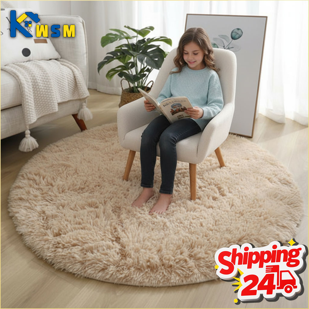 Super Soft Fluffy Round Rug Pl - огляд і ціна Baby Nursery Game