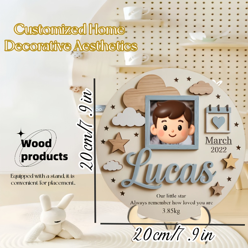 Personalized Baby Photo Frame, - огляд і ціна Baby Nursery Toy
