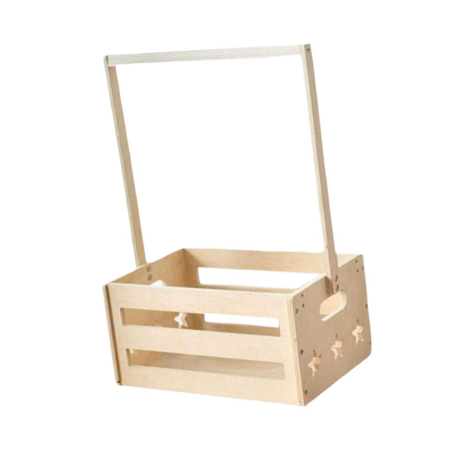 Wooden Storage Basket with Han - огляд і ціна Baby Nursery Handles