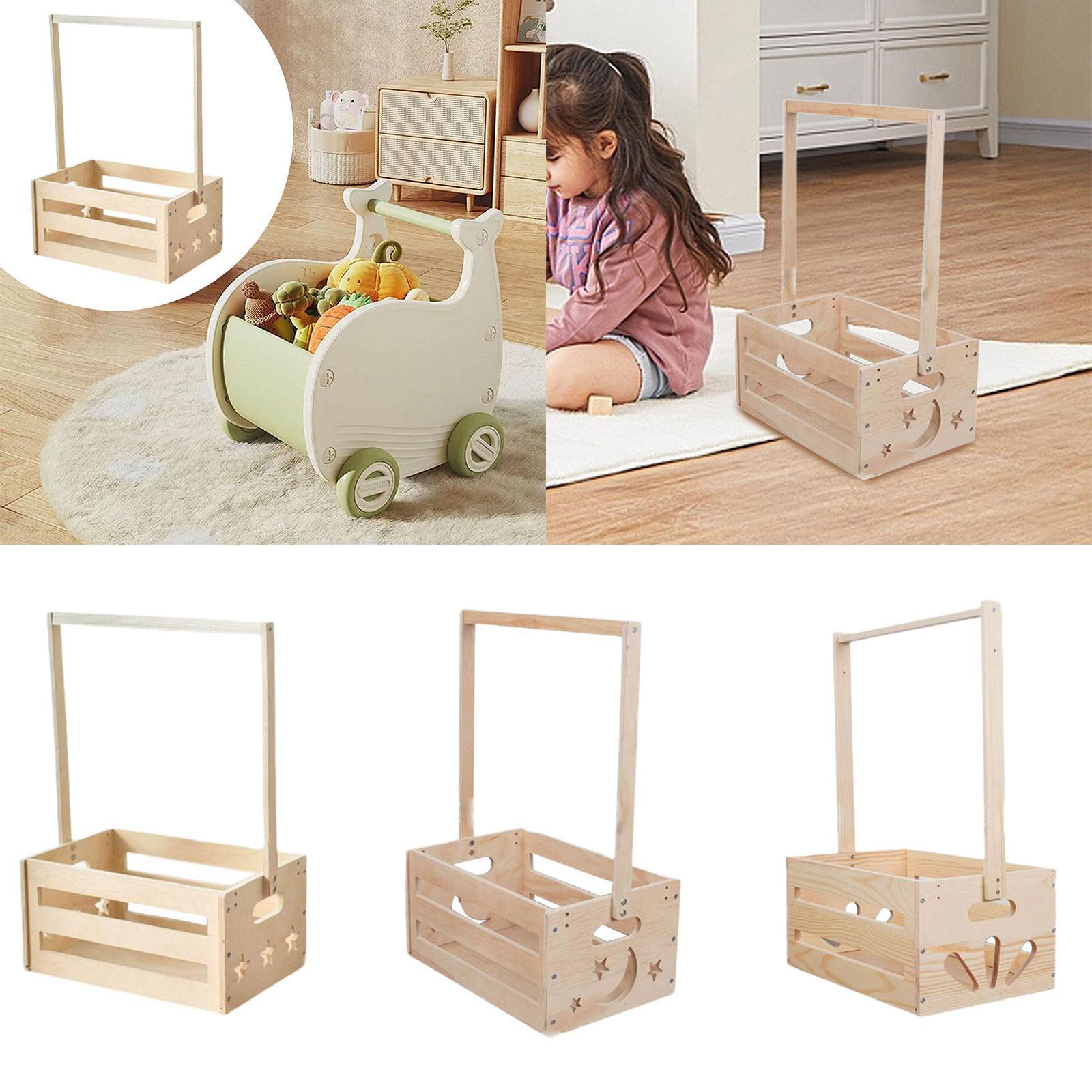 Wooden Storage Basket with Han - огляд і ціна Baby Nursery Handles
