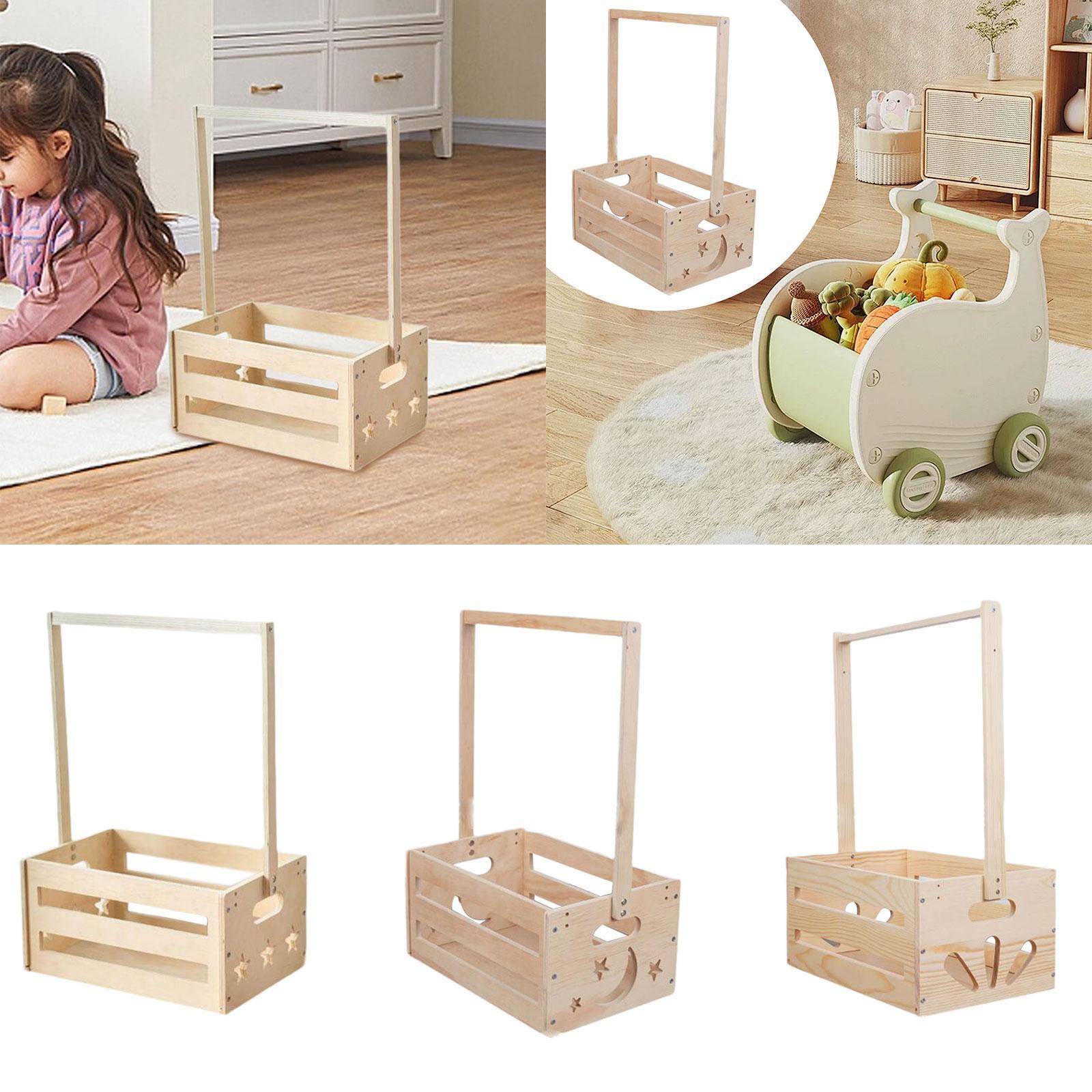 Wooden Storage Basket with Han - огляд і ціна Baby Nursery Handles