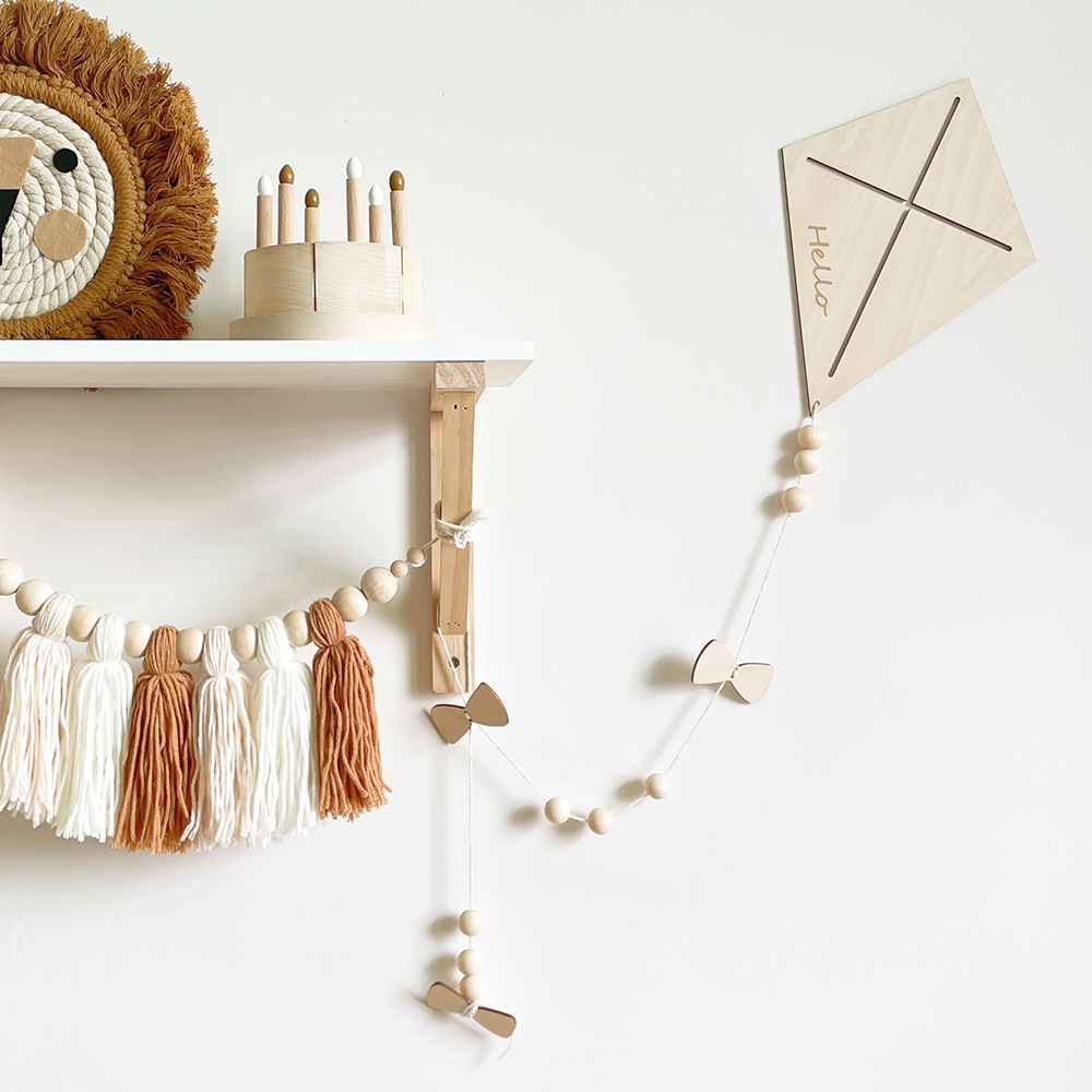 INS Nordic Wooden Kite Wall Or - огляд і ціна Baby Nursery Hanging Decor