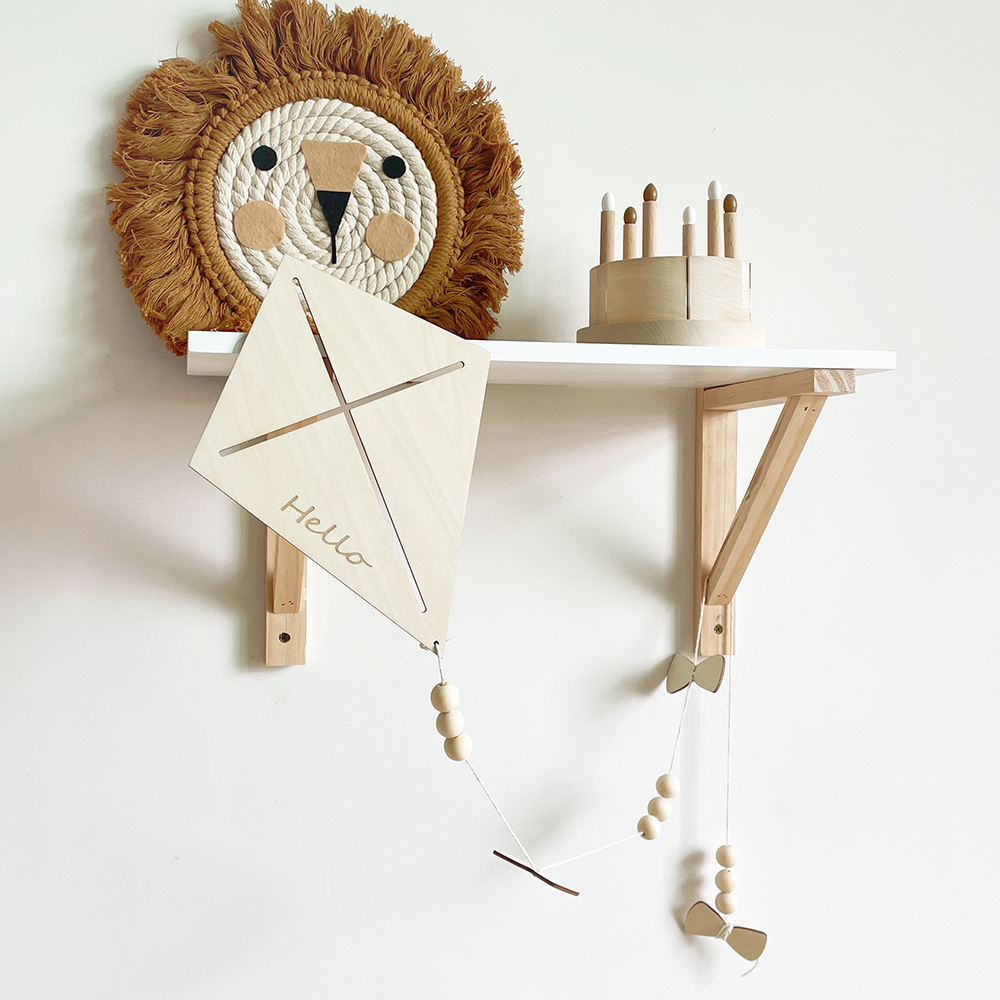 INS Nordic Wooden Kite Wall Or - огляд і ціна Baby Nursery Hanging Decor
