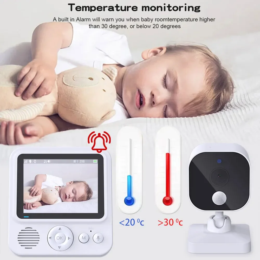 2.8 Inch Video Baby Monitor Wi - огляд і ціна Wearable Baby Monitor