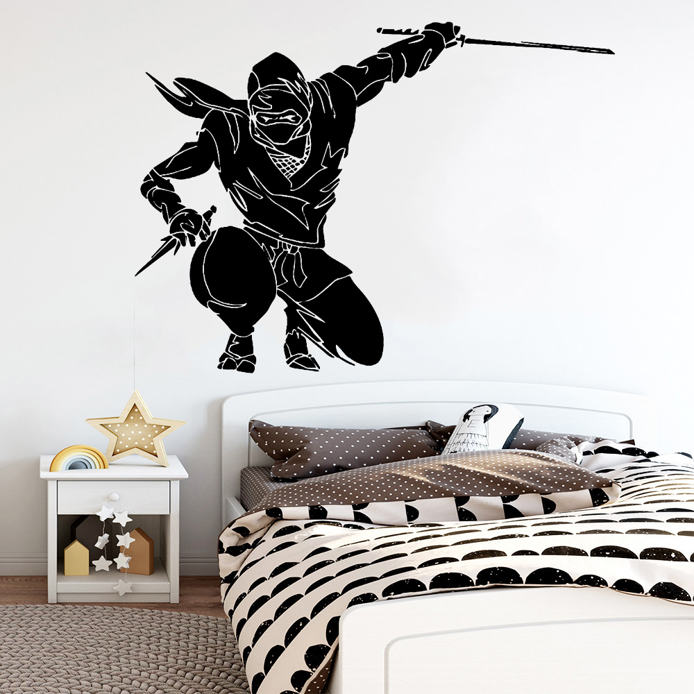 Ninja Wall Decal Japanese Warr - огляд і ціна Baby Nursery Labels