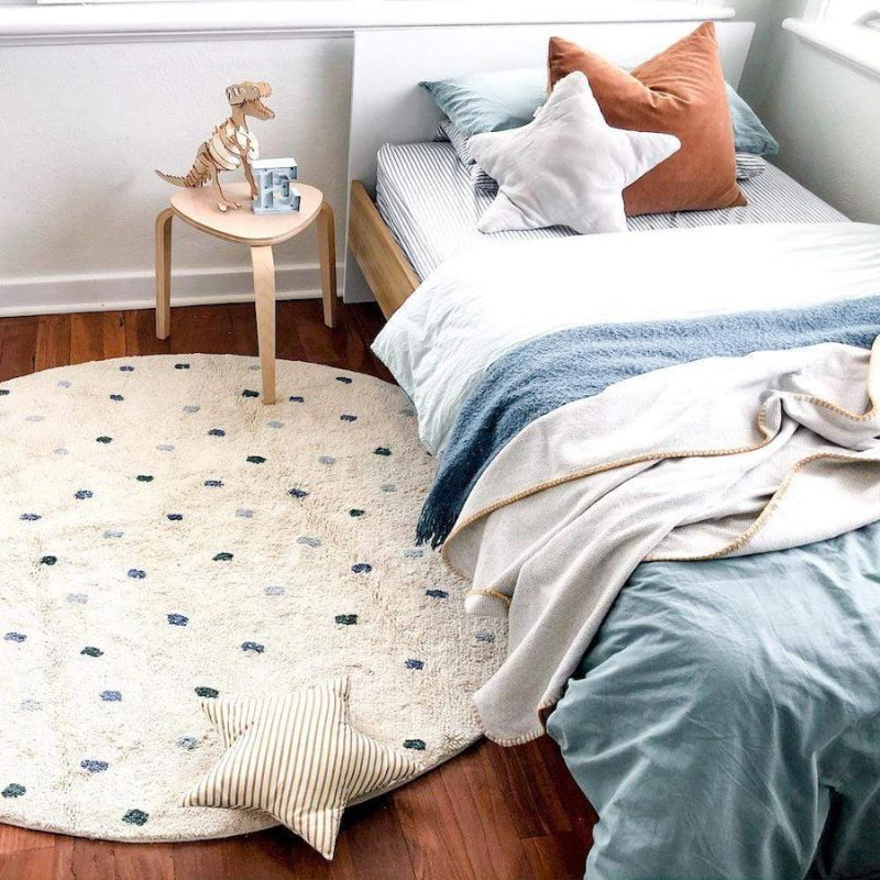 Dot Fluffy Carpet Living Room  - огляд і ціна Baby Nursery Fabric