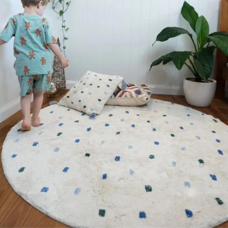 Dot Fluffy Carpet Living Room  - огляд і ціна Baby Nursery Fabric