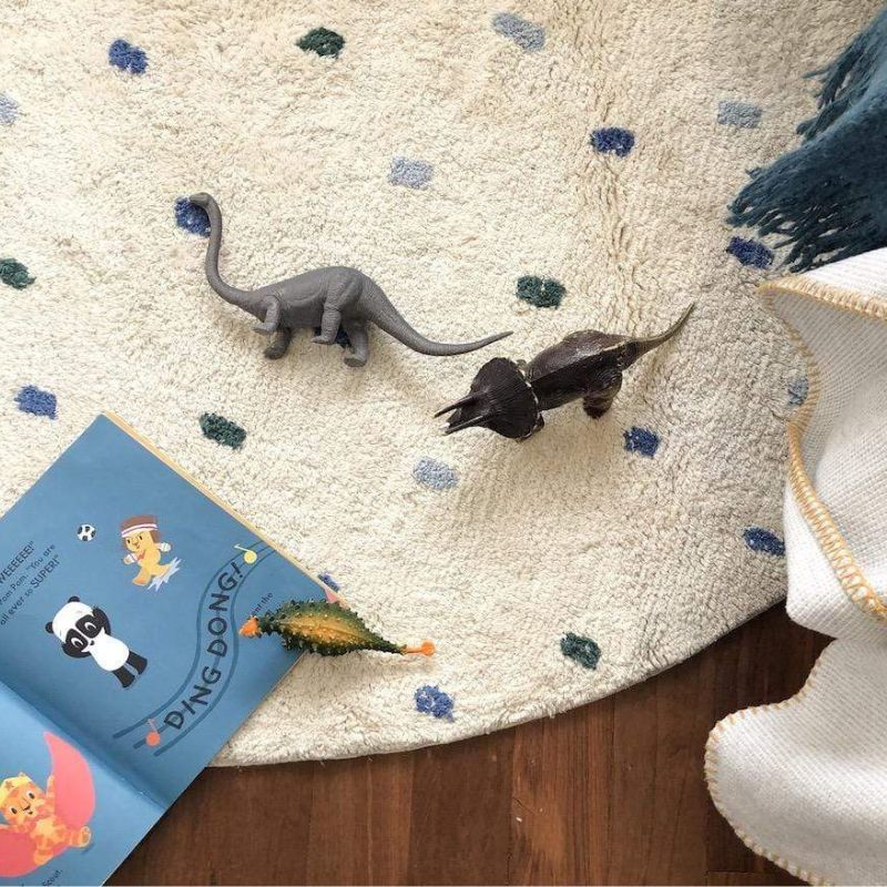 Dot Fluffy Carpet Living Room  - огляд і ціна Baby Nursery Fabric