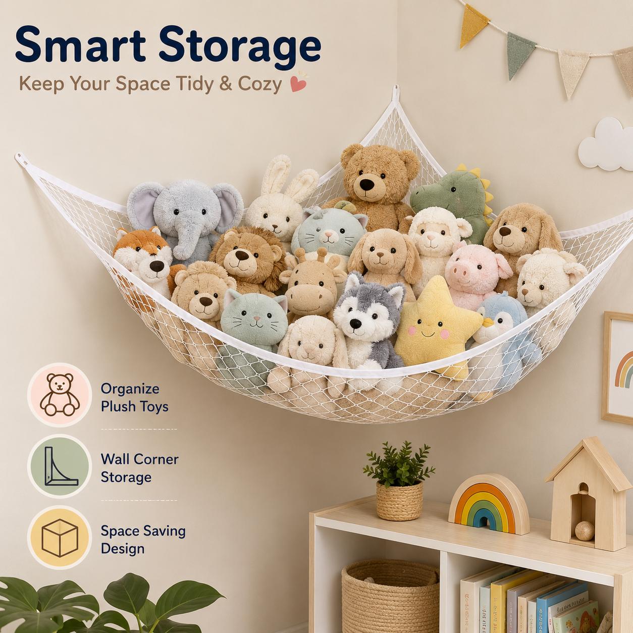 Mesh Toy Storage Hammock Hangi - огляд і ціна Baby Nursery Hanging Decor