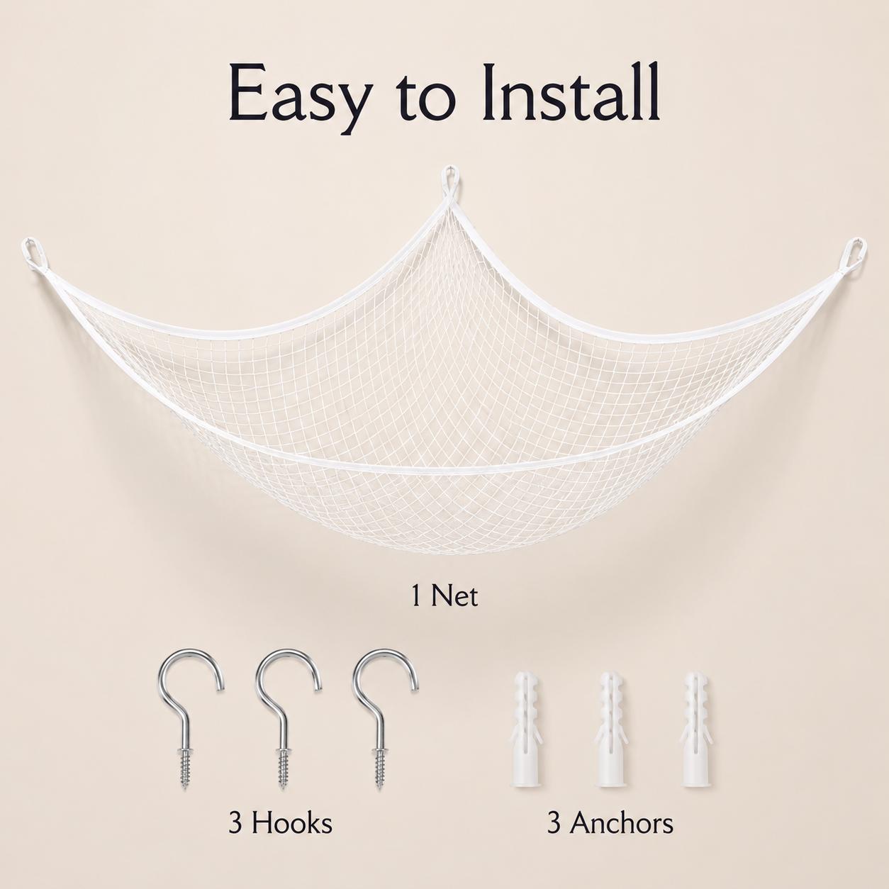 Mesh Toy Storage Hammock Hangi - огляд і ціна Baby Nursery Hanging Decor